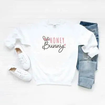 Honey Rabbit Graphic Sweatshirt - Bellarte Enchanté Honey Rabbit Graphic Sweatshirt